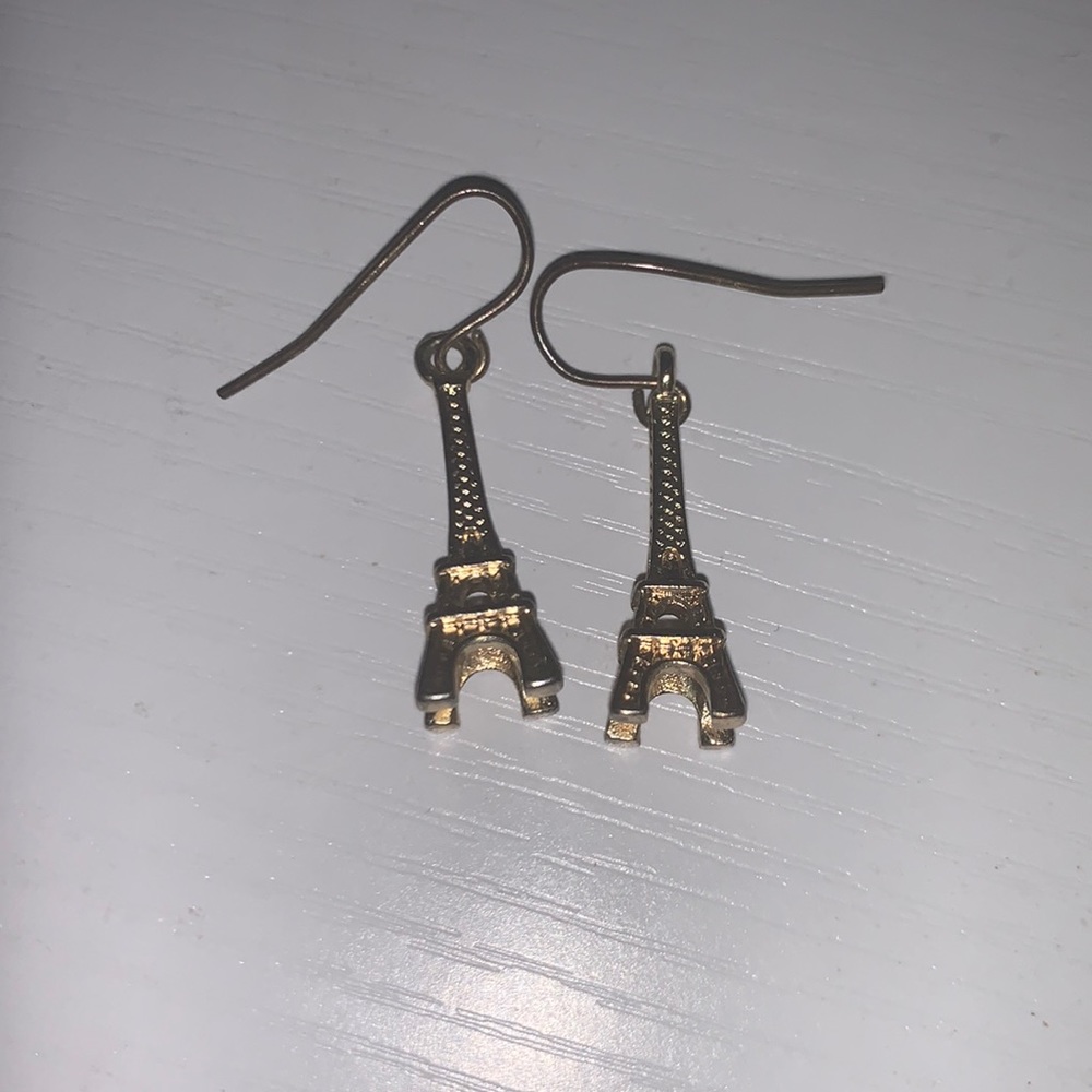 Eiffel tower dangling earrings